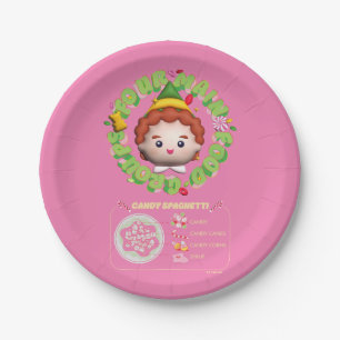 Elf the Movie   Four Main Food Groups Paper Plate