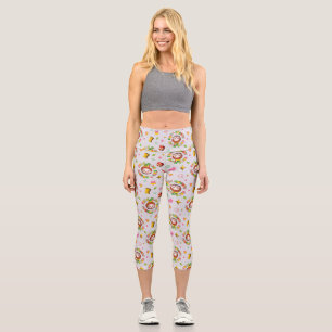 Elf the Movie   Four Main Food Groups Pattern Capri Leggings