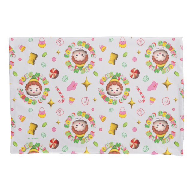 Elf the Movie | Four Main Food Groups Pattern Pillowcase (Front)