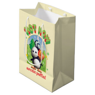Elf the Movie   Not Now Arctic Puffin! Medium Gift Bag