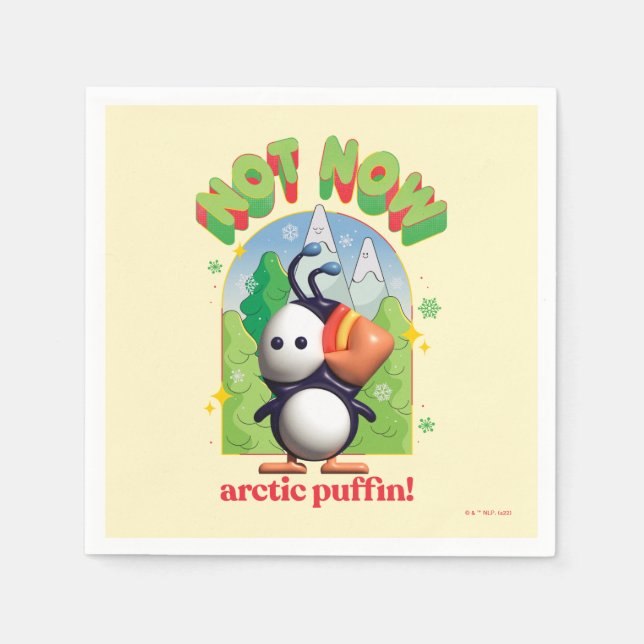 Elf the Movie | Not Now Arctic Puffin! Napkin (Front)