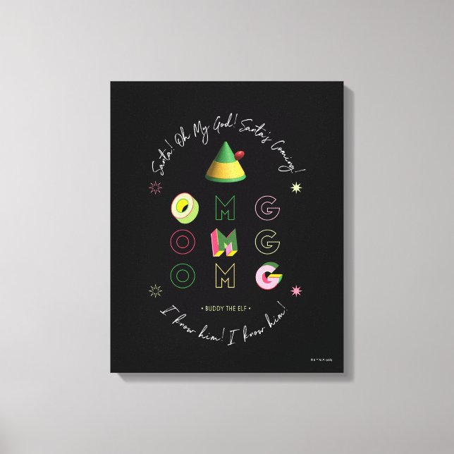 Elf the Movie | Santa OMG Canvas Print (Front)