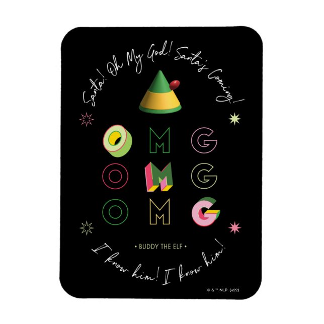 Elf the Movie | Santa OMG Magnet (Vertical)
