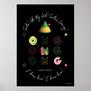 Elf the Movie   Santa OMG Poster