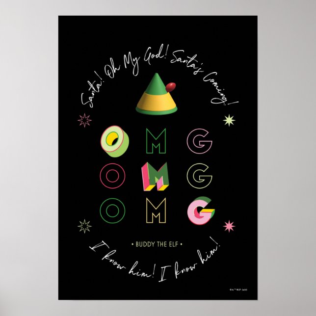 Elf the Movie | Santa OMG Poster (Front)