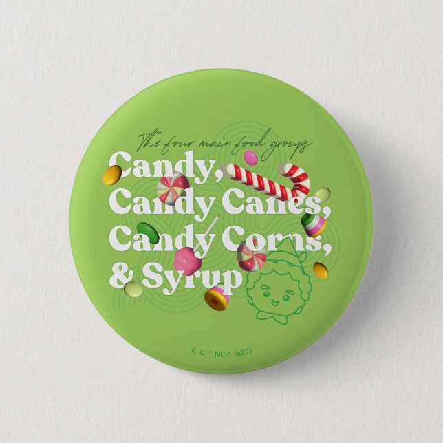 Elf the Movie | The Four Main Food Groups 6 Cm Round Badge (Front)