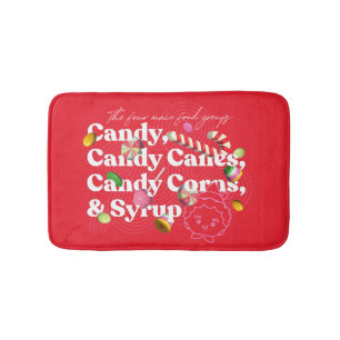 Elf the Movie   The Four Main Food Groups Bath Mat