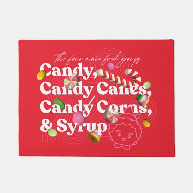 Elf the Movie | The Four Main Food Groups Doormat (Front)