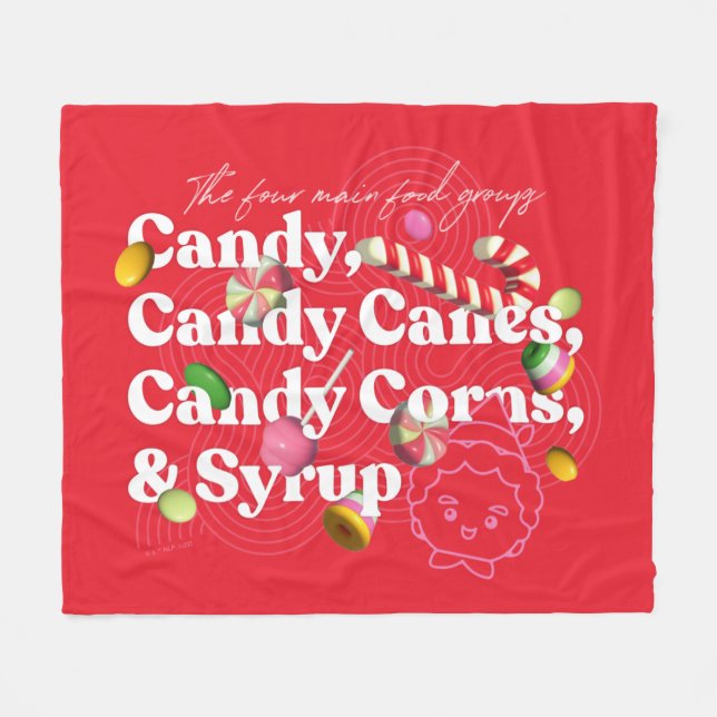 Elf the Movie | The Four Main Food Groups Fleece Blanket (Front (Horizontal))