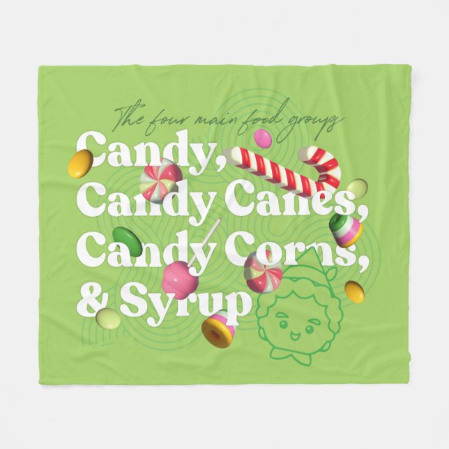 Elf the Movie | The Four Main Food Groups Fleece Blanket (Front (Horizontal))