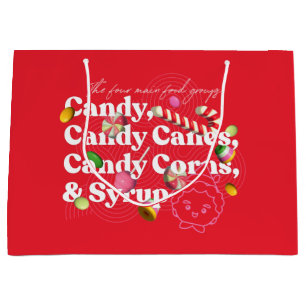 Elf the Movie   The Four Main Food Groups Large Gift Bag