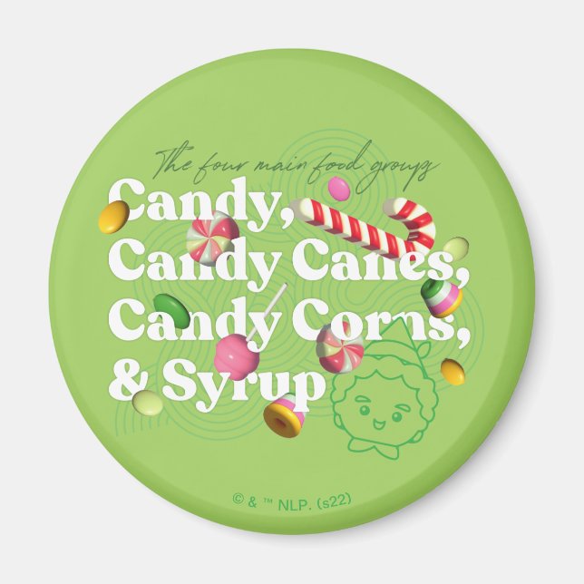 Elf the Movie | The Four Main Food Groups Magnet (Front)
