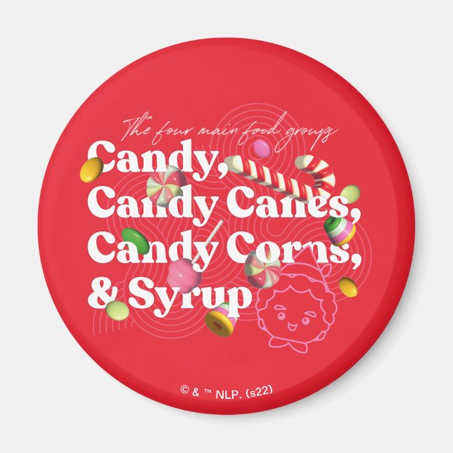 Elf the Movie | The Four Main Food Groups Magnet (Front)