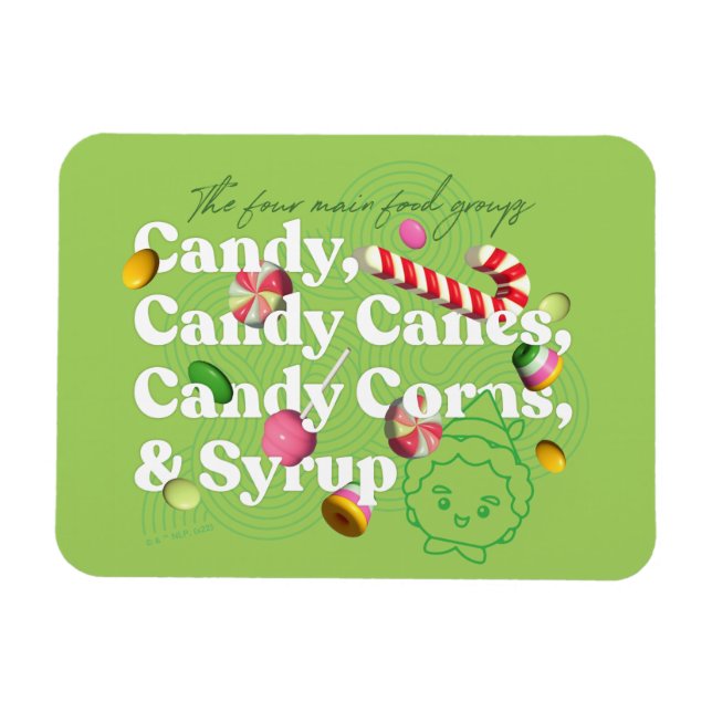 Elf the Movie | The Four Main Food Groups Magnet (Horizontal)