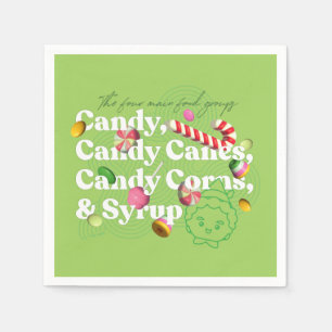 Elf the Movie   The Four Main Food Groups Napkin