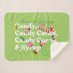 Elf the Movie   The Four Main Food Groups Sherpa Blanket