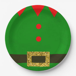 Elf Themed Paper Plates