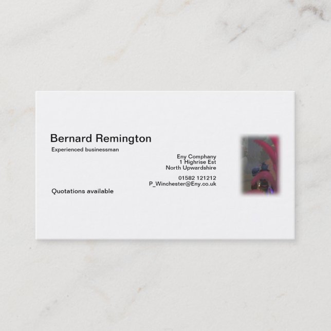 Elf traveller business card (Front)