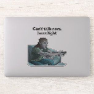 Elf Video Gamer Boss Fight Fantasy Art Sticker