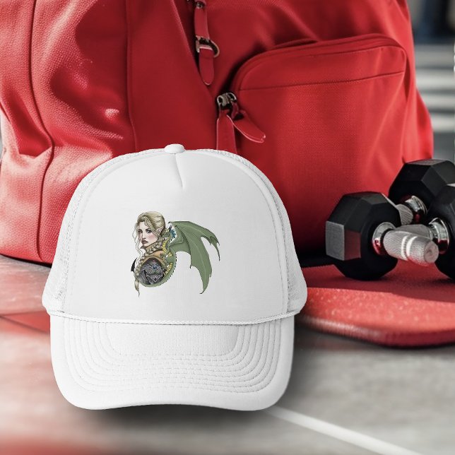 Elf Warrior Dragon Fantasy Trucker Hat (Creator Uploaded)