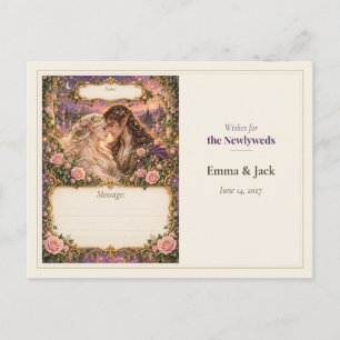 Elf Wedding Guest Book Wishes Postcard