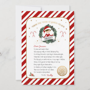 Elf Welcome Letter Invitation