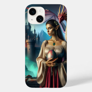 Elf with dragon egg Case-Mate iPhone 14 case