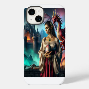 Elf with dragon egg iPhone 14 case