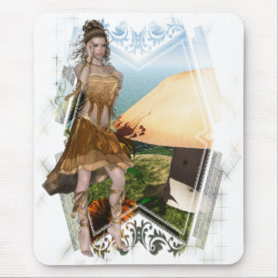 Elf with Mushroom D1 Designs Mouse Mat