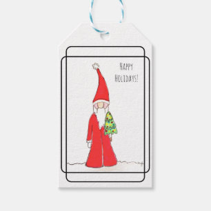 Elf with Tree Gift Tags