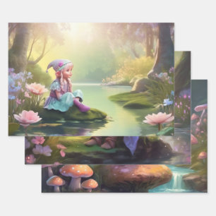 Elf Wrapping Paper Sheet