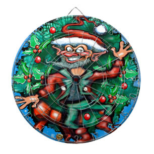 Elf  Wreath Dartboard