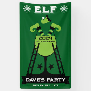 Elf Xmas Party Banner