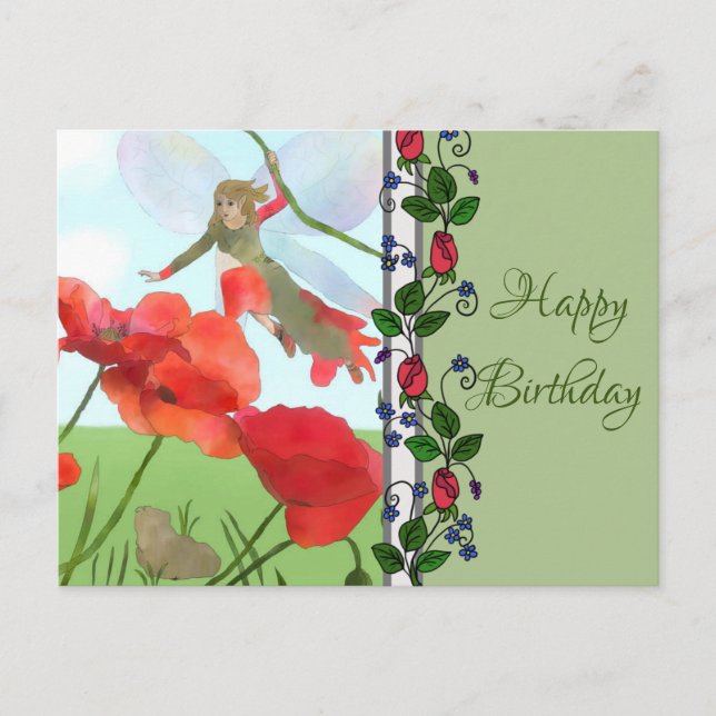 Elfe im Mohn Postcard (Front)