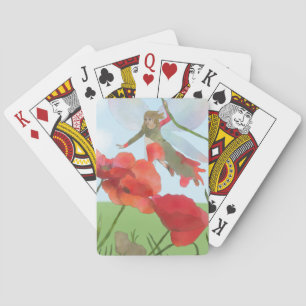 Elfe mit Mohn  spielkarten Playing Cards