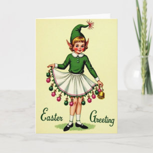 Elfin Easter Greeting Card
