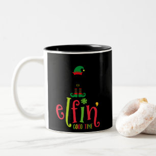 Elfin Good Time  Two-Tone Coffee Mug