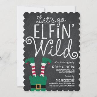 Elfin Wild Party Invitation