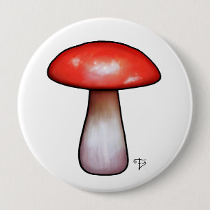 Elfland's Workshop Mushroom Button