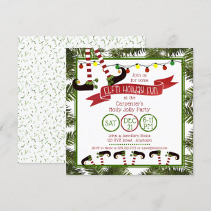 "ELF'n Holiday Fun" Party Invitation
