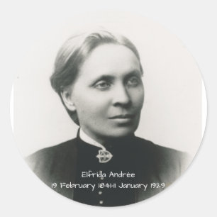 Elfrida Andrée Classic Round Sticker