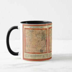 Elgin Illinois 1871 Map Mug