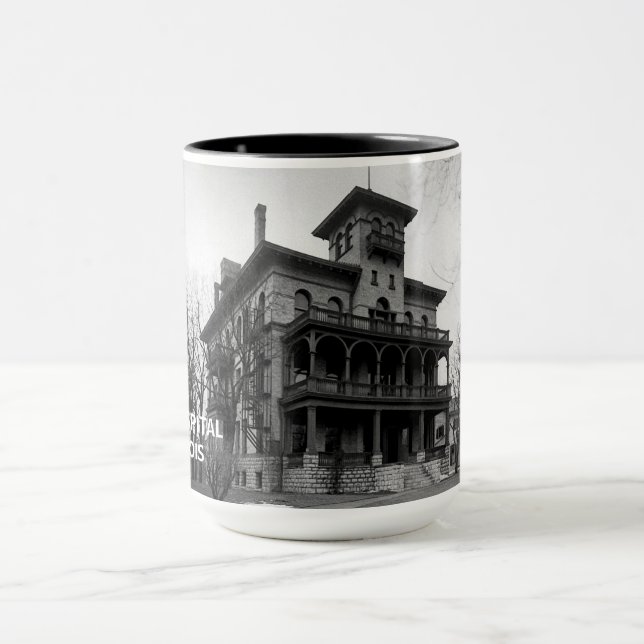Elgin Illinois 1890's Sherman Hospital Building Mug (Center)