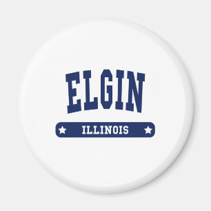 Elgin Illinois College Style tee shirts Magnet