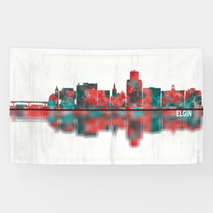 Elgin Illinois Skyline Banner