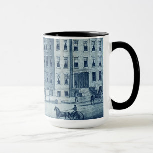 Elgin Illinois Waverly House Hotel 1871 Railroad Mug