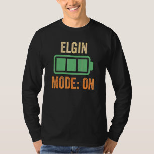 Elgin Mode On Battery Design T-Shirt
