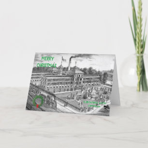 ELGIN NATIONAL WATCH COMPANY ELGIN ILLINOIS 1871 HOLIDAY CARD