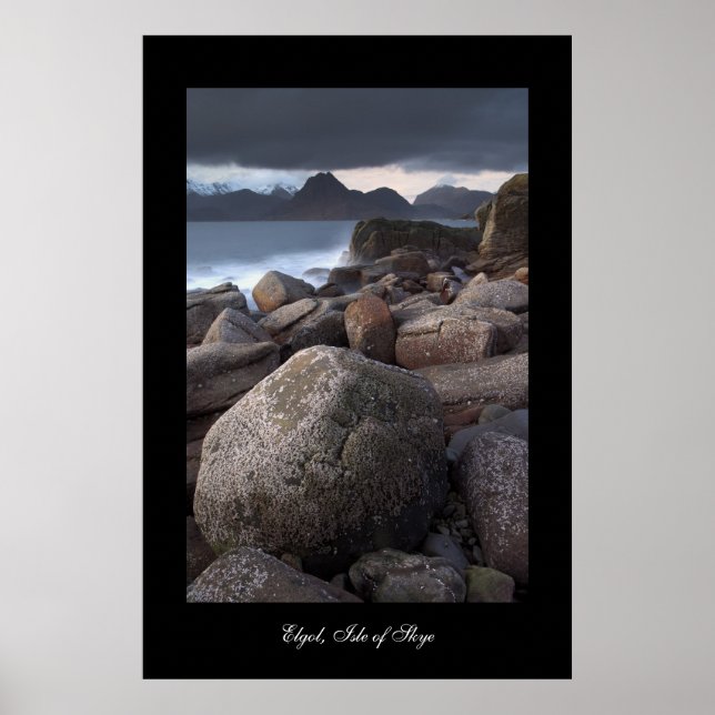 Elgol Beach. Poster by cARTerART (Front)