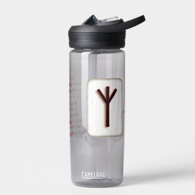 Elhaz "Protection" Rune Stone Water Bottle (Left)